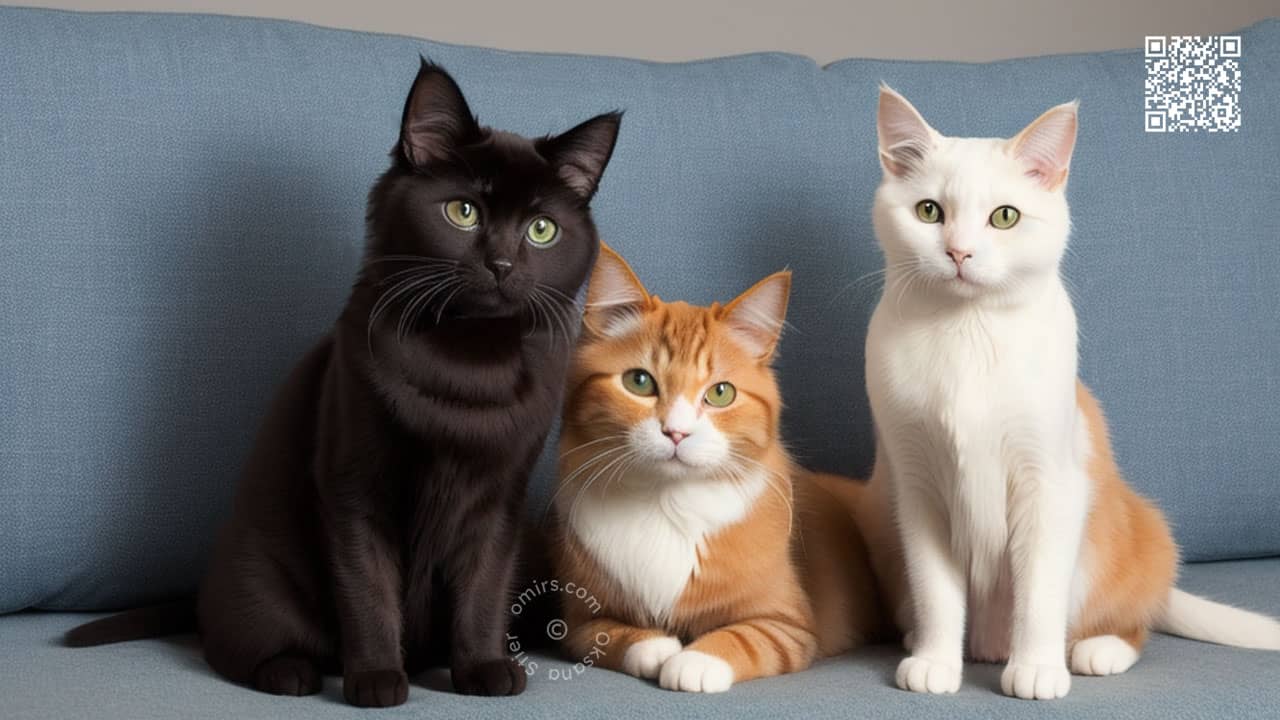 Кошки на диване
